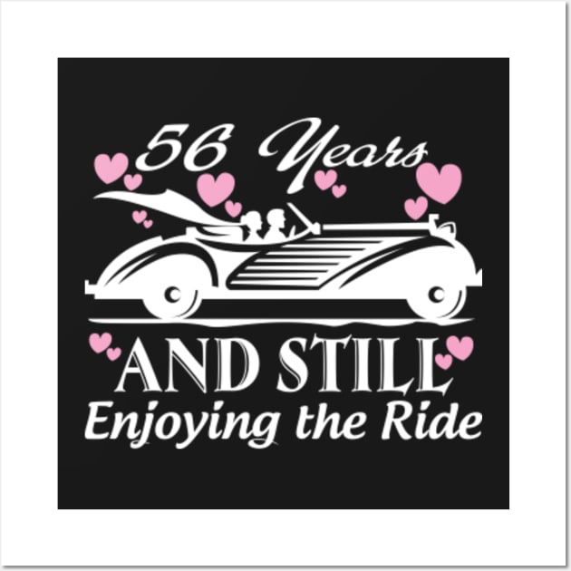 Anniversary Gift 56 years Wedding Marriage Wall Art by bestsellingshirts